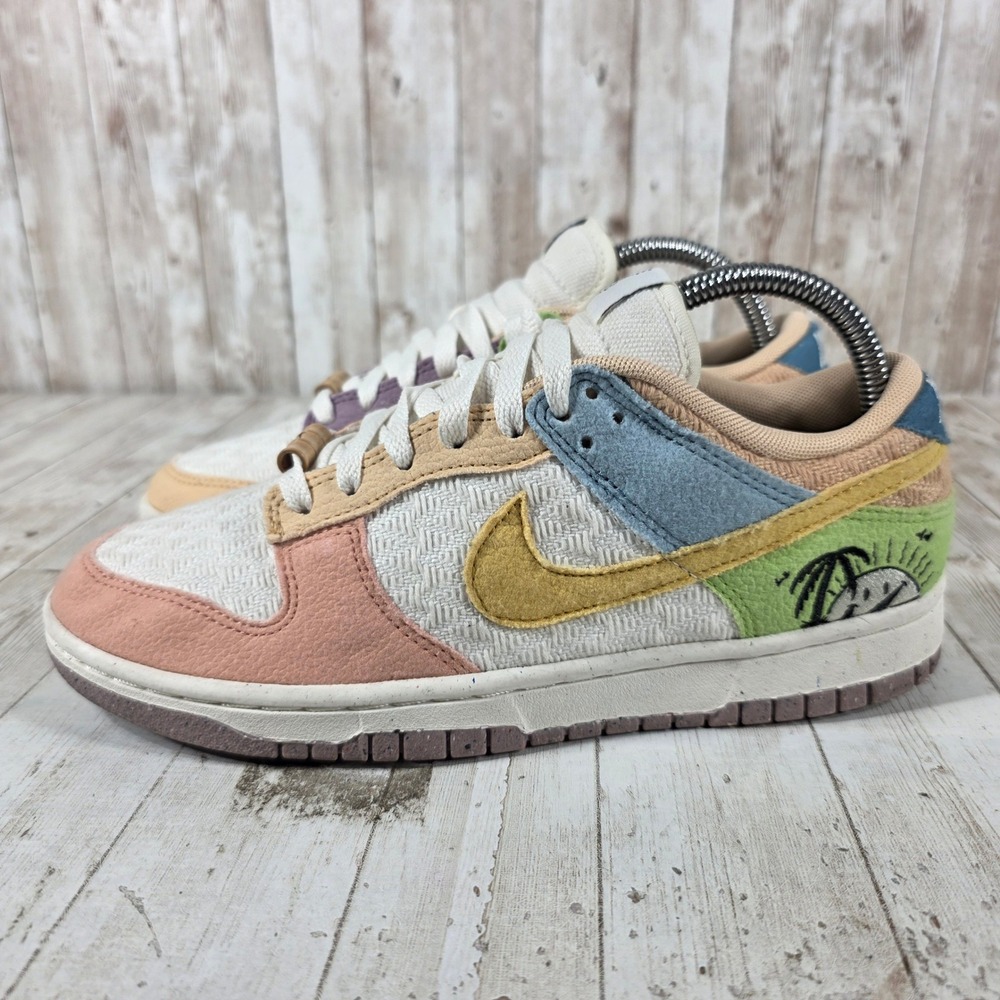 Nike Dunk Low Sun Club Arctic Orange Sanded Gold DQ0265-100 Womens 8.5 Sneakers - Picture 4 of 8
